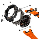 Apple Watch Ultra 49mm Uyumlu Mohseven iWatch Punk Fortress Serisi Kasa Koruyuculu Silikon Kordon - 6