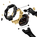 Apple Watch Ultra 49mm Uyumlu Mohseven iWatch Punk Fortress Serisi Kasa Koruyuculu Silikon Kordon - 6