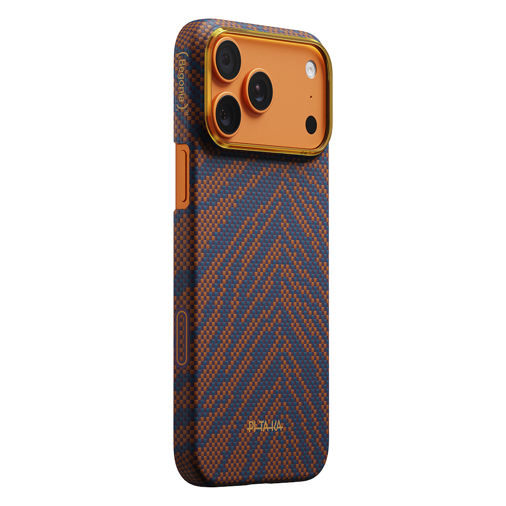 Apple iPhone 17 Pro Uyumlu Kılıf M-safe Şarj Özellikli Aramid Fiber Pitaka Breath of Veins Serisi Kapak - 1