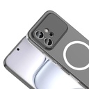 Honor 600 5G Kamera Korumalı M-Safe Şarj Özellikli Şeffaf Zore London Sert PC Kapak - 1