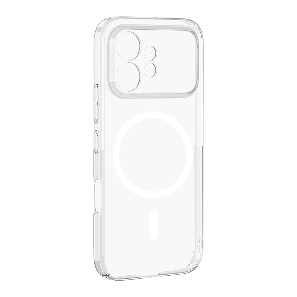 Honor 600 5G Kamera Korumalı M-Safe Şarj Özellikli Şeffaf Zore London Sert PC Kapak - 2