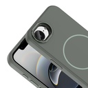 Apple iPhone 17 UyumluE Kılıf M-Safe Şarj Özellikli Metal Kamera Çerçeveli Zore Edi Silikon Kapak - 1