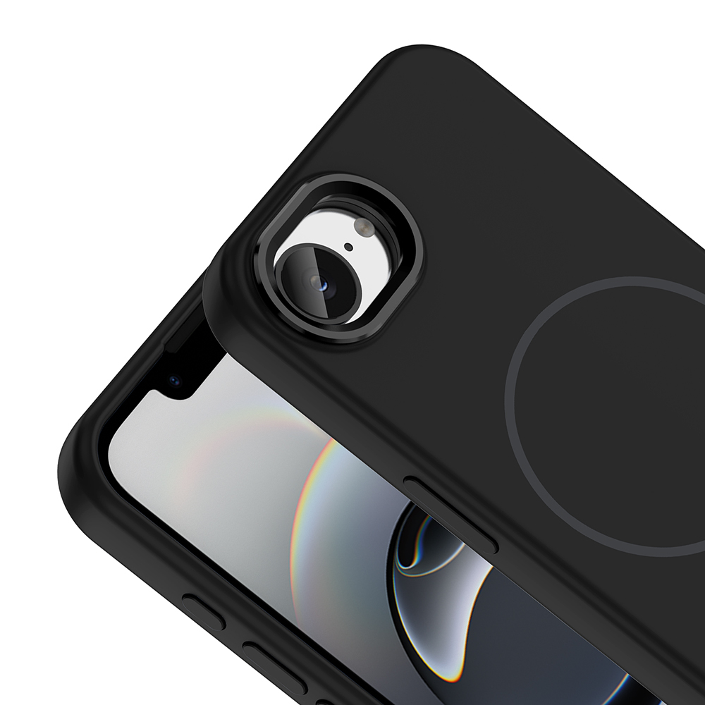 Apple iPhone 17 UyumluE Kılıf M-Safe Şarj Özellikli Metal Kamera Çerçeveli Zore Edi Silikon Kapak - 1