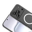 Honor 600 Pro 5G Kamera Korumalı M-Safe Şarj Özellikli Şeffaf Zore London Sert PC Kapak - 1