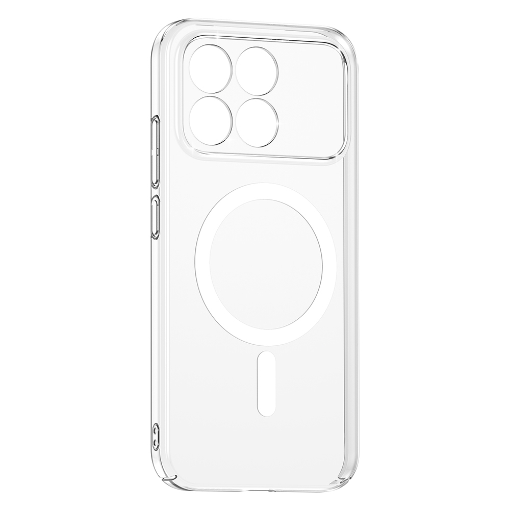 Xiaomi Poco F8 Pro Uyumlu Kamera Korumalı M-Safe Şarj Özellikli Şeffaf Zore London Sert PC Kapak - 1