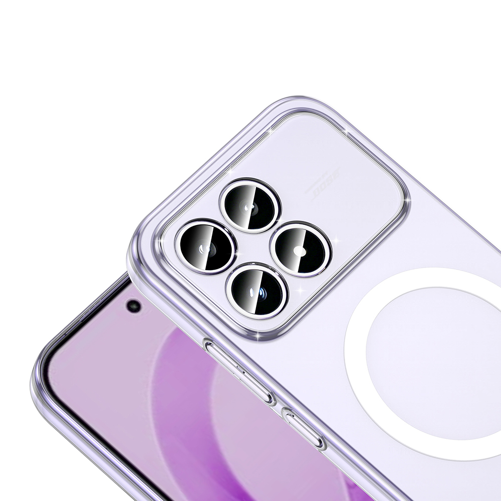 Xiaomi Poco F8 Pro Uyumlu Kamera Korumalı M-Safe Şarj Özellikli Şeffaf Zore London Sert PC Kapak - 2