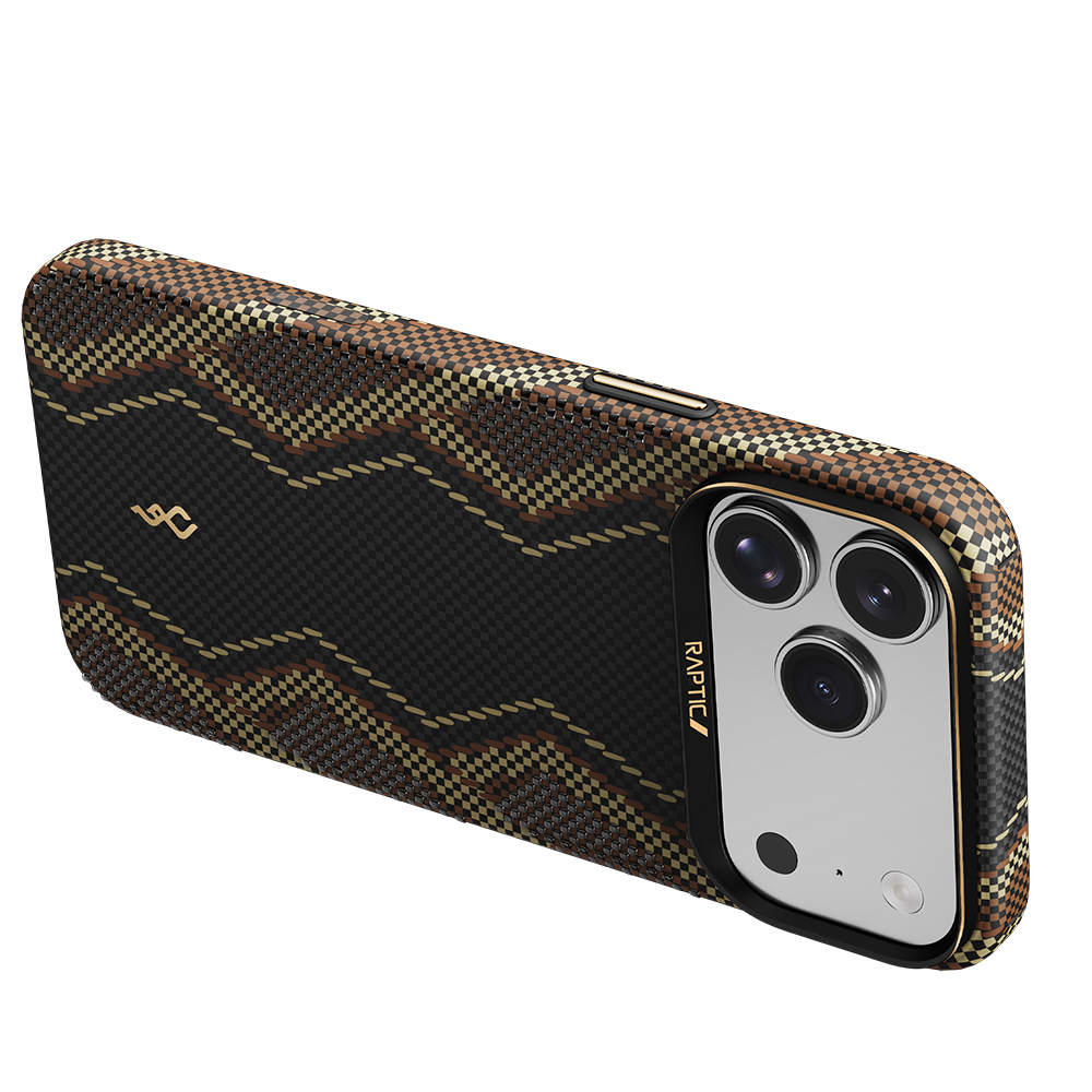 Apple iPhone 17 Pro Uyumlu Kılıf M-safe Şarj Özellikli Raptic Aramid Skin Scepter Serisi Kapak - 5
