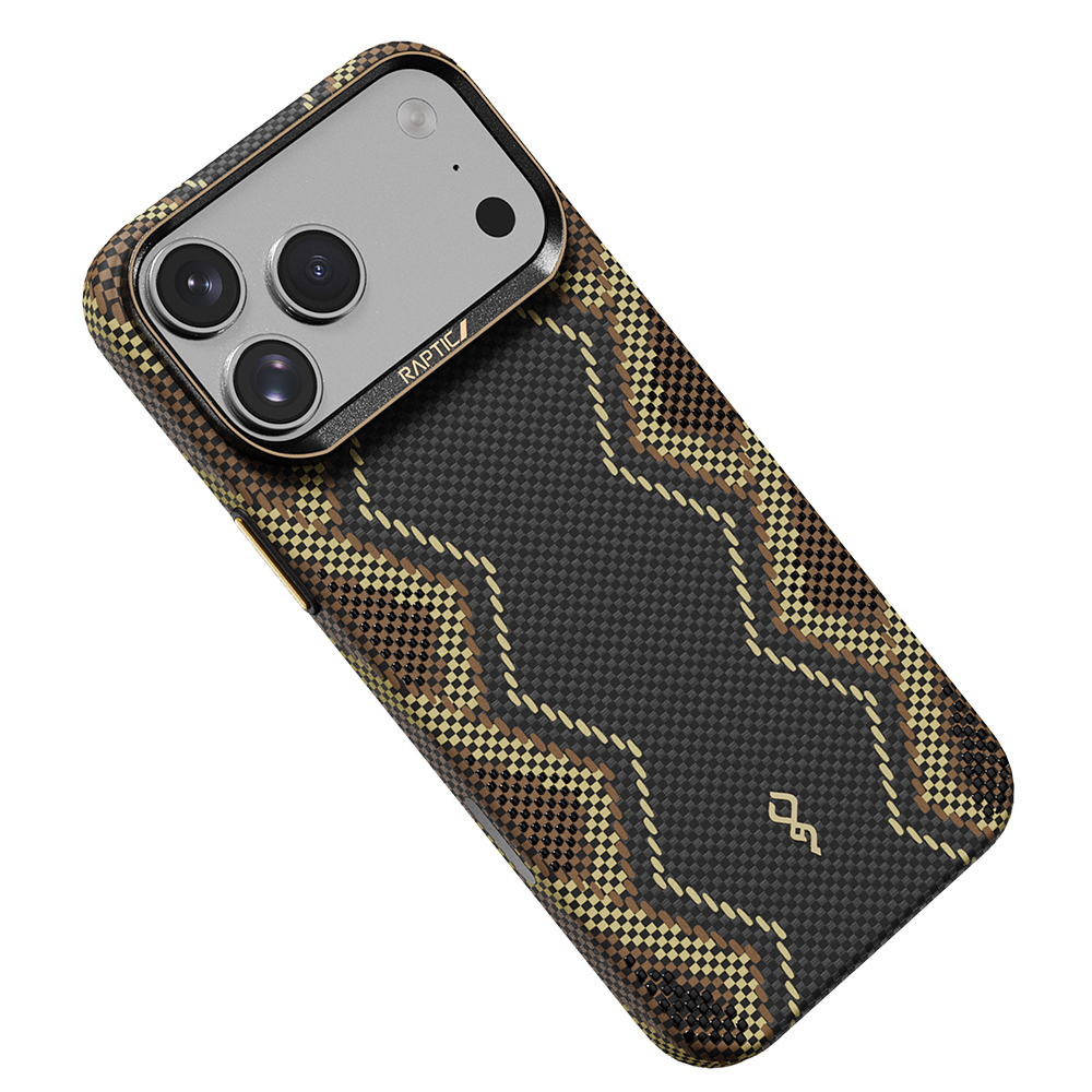 Apple iPhone 17 Pro Uyumlu Kılıf M-safe Şarj Özellikli Raptic Aramid Skin Scepter Serisi Kapak - 6