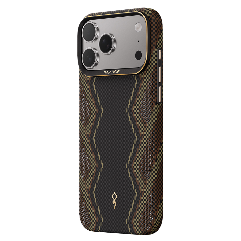 Apple iPhone 17 Pro Max Uyumlu Kılıf M-safe Şarj Özellikli Raptic Aramid Skin Scepter Serisi Kapak - 3