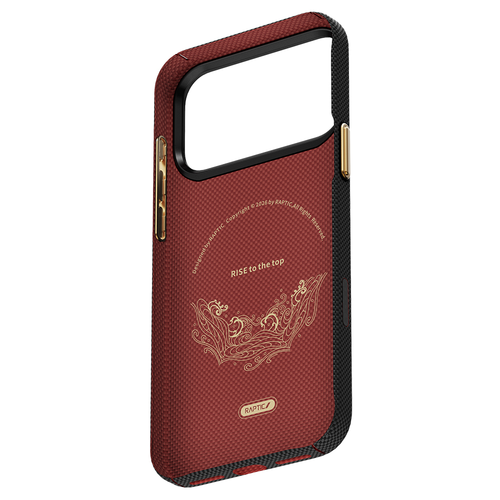 Apple iPhone 17 Pro Uyumlu Kılıf M-safe Şarj Özellikli Raptic Aramid Skin Rise Serisi Kapak - 2