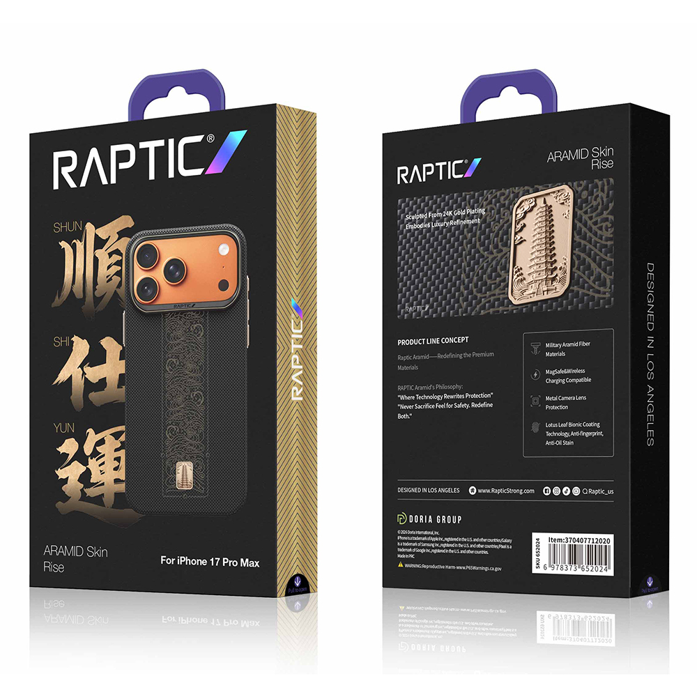 Apple iPhone 17 Pro Uyumlu Kılıf M-safe Şarj Özellikli Raptic Aramid Skin Rise Serisi Kapak - 8