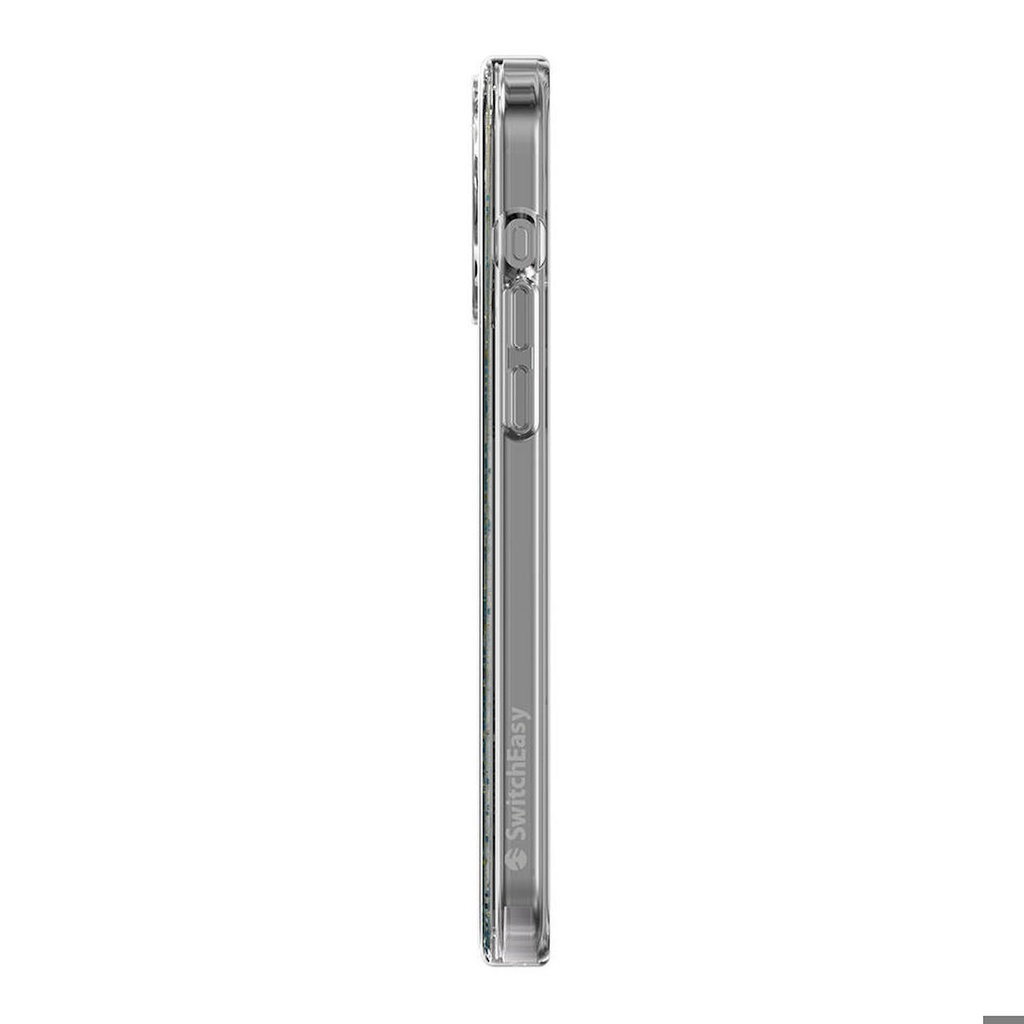 Apple iPhone 15 Pro Max Uyumlu Kılıf Magsafe Şarj Özellikli Parlayan Simli Şeffaf Lisanslı Switcheasy Starfield-M Kapak