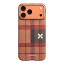 Apple iPhone 17 Pro Uyumlu Kılıf M-safe Şarj Özellikli Aramid Fiber Pitaka Flora in Grid Serisi Kapak - 2