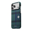 Apple iPhone 17 Pro Max Uyumlu Kılıf M-safe Şarj Özellikli Aramid Fiber Pitaka Flora in Grid Serisi Kapak - 2