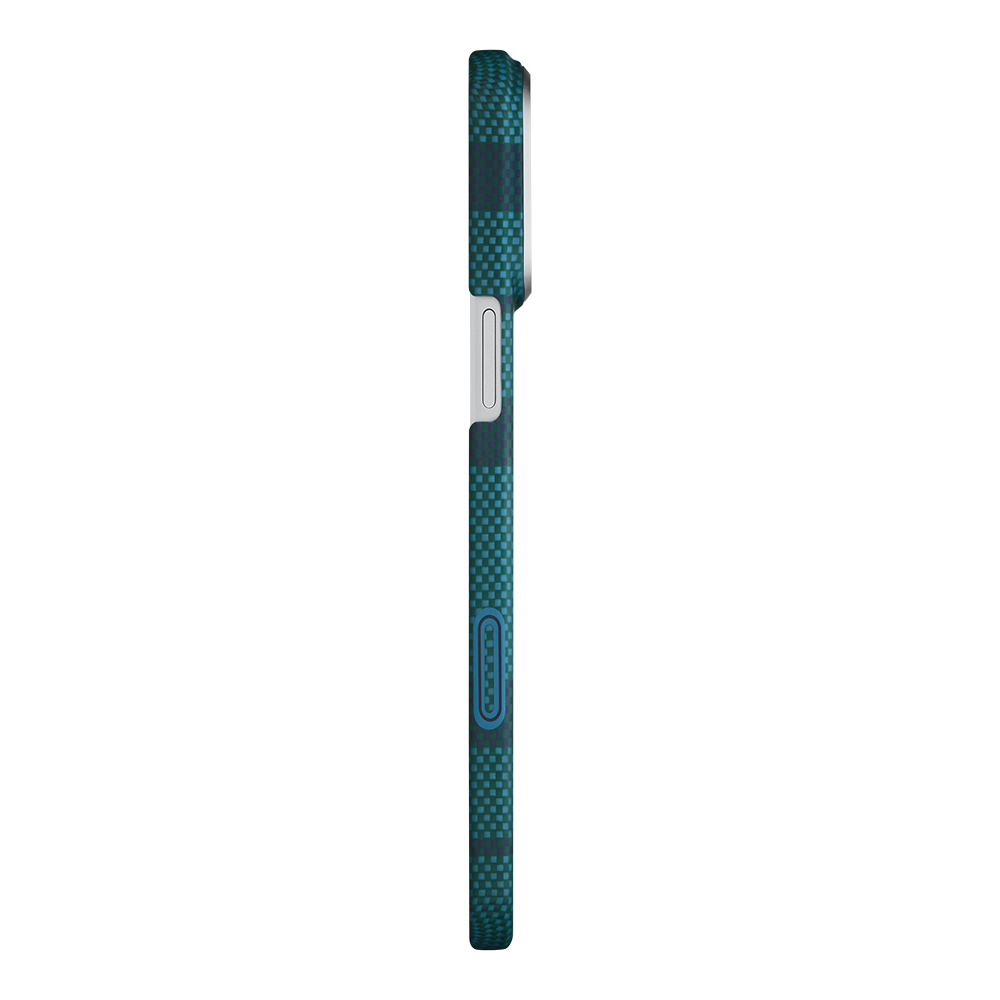 Apple iPhone 17 Pro Max Uyumlu Kılıf M-safe Şarj Özellikli Aramid Fiber Pitaka Flora in Grid Serisi Kapak - 5