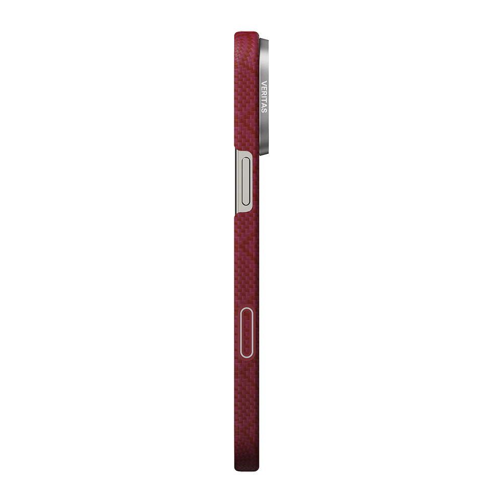 Apple iPhone 16 Pro Max Uyumlu Kılıf M-safe Şarj Özellikli Aramid Fiber Pitaka Harvard University Serisi Kapak - 2