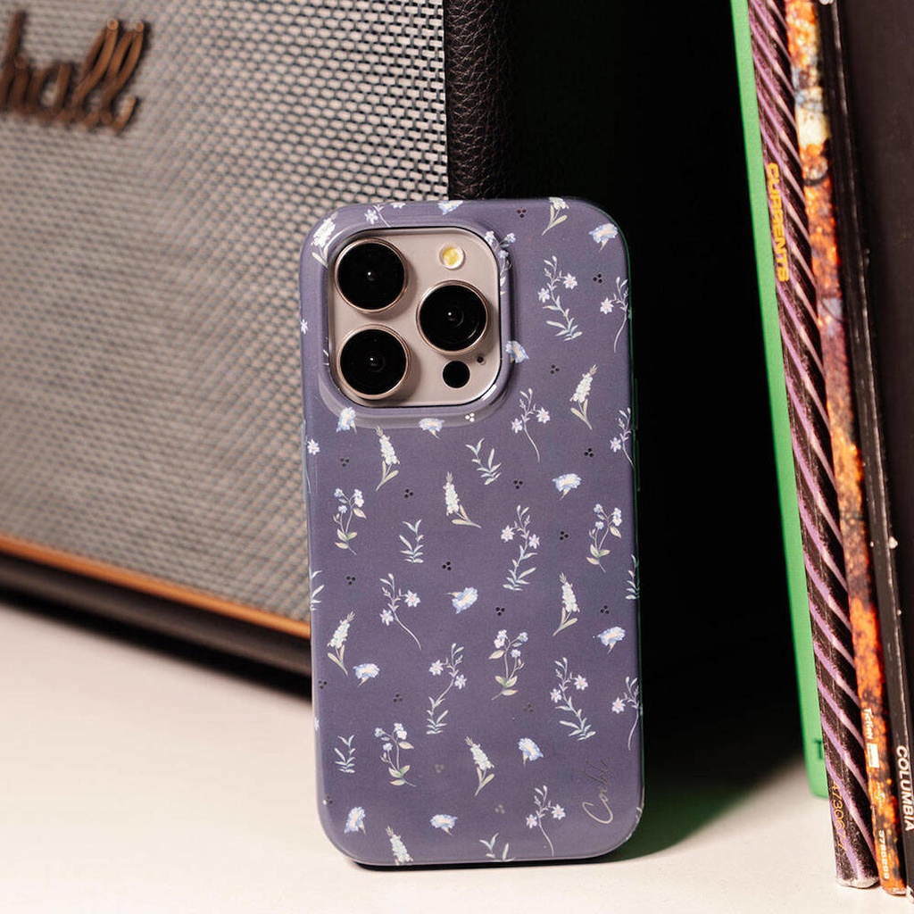 Apple iPhone 15 Pro Max Uyumlu Kılıf Mini Çayır Çiçekleri Desenli Coehl Prairie Kapak