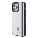 Apple iPhone 15 Pro Max Uyumlu Kılıf U.S. Polo Assn. Orjinal Lisanslı Üç Renk Şerit Tasarımlı Baskı Logolu Kapak