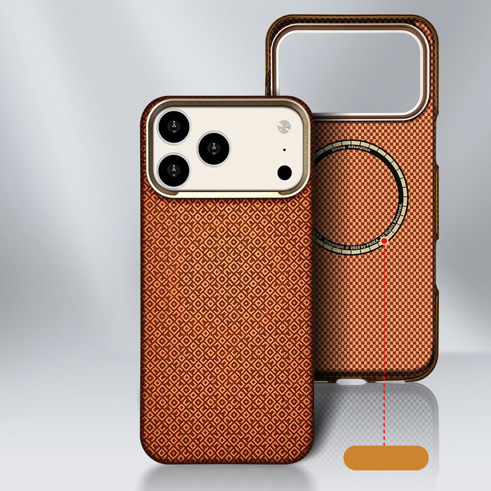 Apple iPhone 17 Pro Uyumlu Kılıf M-Safe Şarj Özellikli Zore Paris Vax Sert PC Kapak - 5