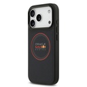 Apple iPhone 17 Pro Uyumlu Kılıf Redbull Orjinal Lisanslı M-safe Şarj Özellikli Kırmızı Halka ve Logo Kabartmalı PU Deri Kapak - 2