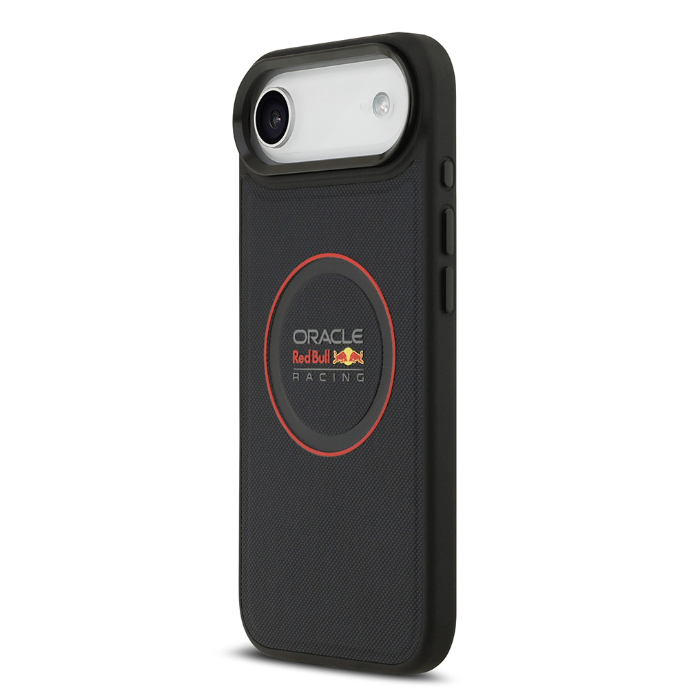 Apple iPhone 17 Air Uyumlu Kılıf Redbull Orjinal Lisanslı M-safe Şarj Özellikli Kırmızı Halka ve Logo Kabartmalı PU Deri Kapak - 2