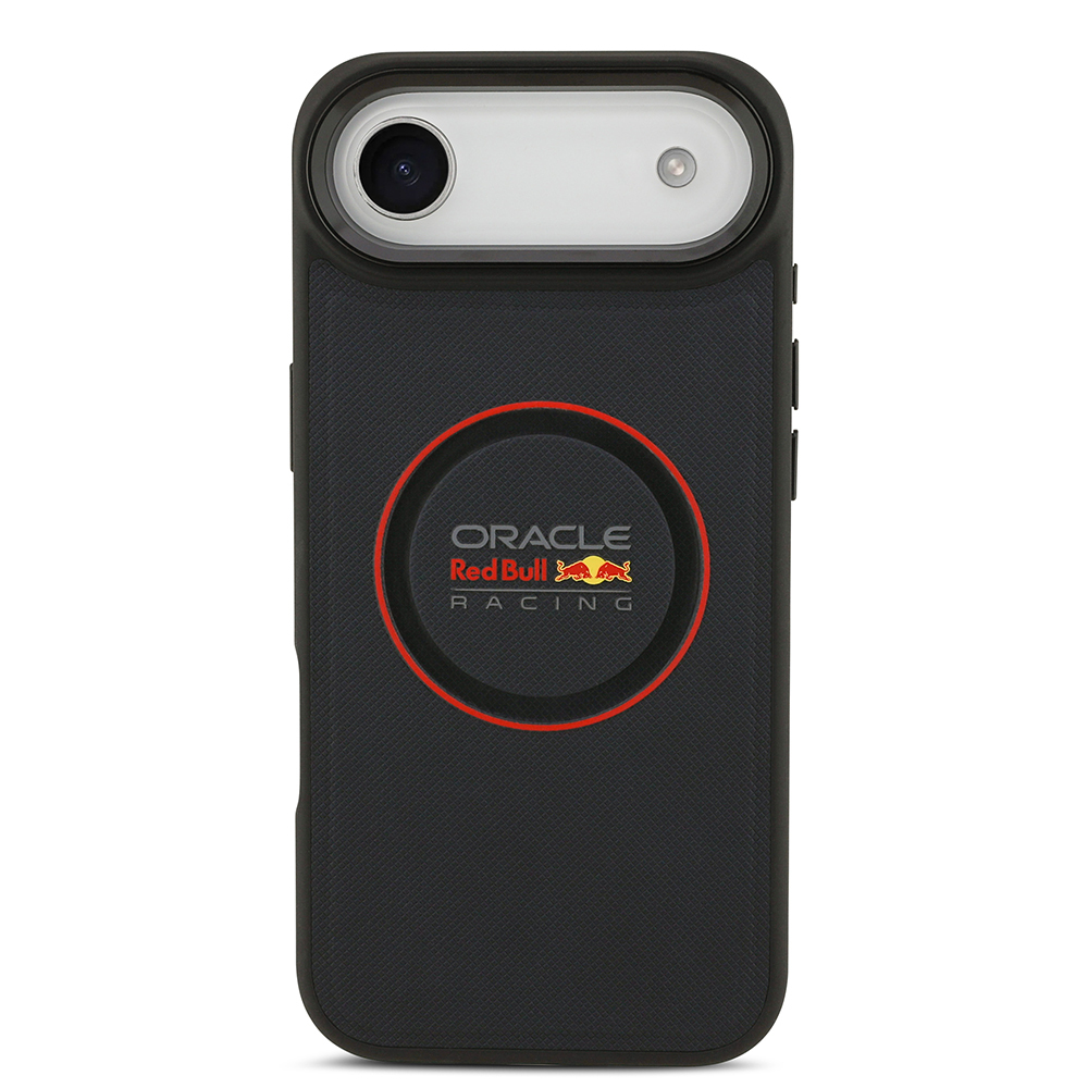 Apple iPhone 17 Air Uyumlu Kılıf Redbull Orjinal Lisanslı M-safe Şarj Özellikli Kırmızı Halka ve Logo Kabartmalı PU Deri Kapak - 3