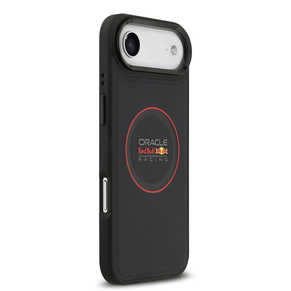 Apple iPhone 17 Air Uyumlu Kılıf Redbull Orjinal Lisanslı M-safe Şarj Özellikli Kırmızı Halka ve Logo Kabartmalı PU Deri Kapak - 4