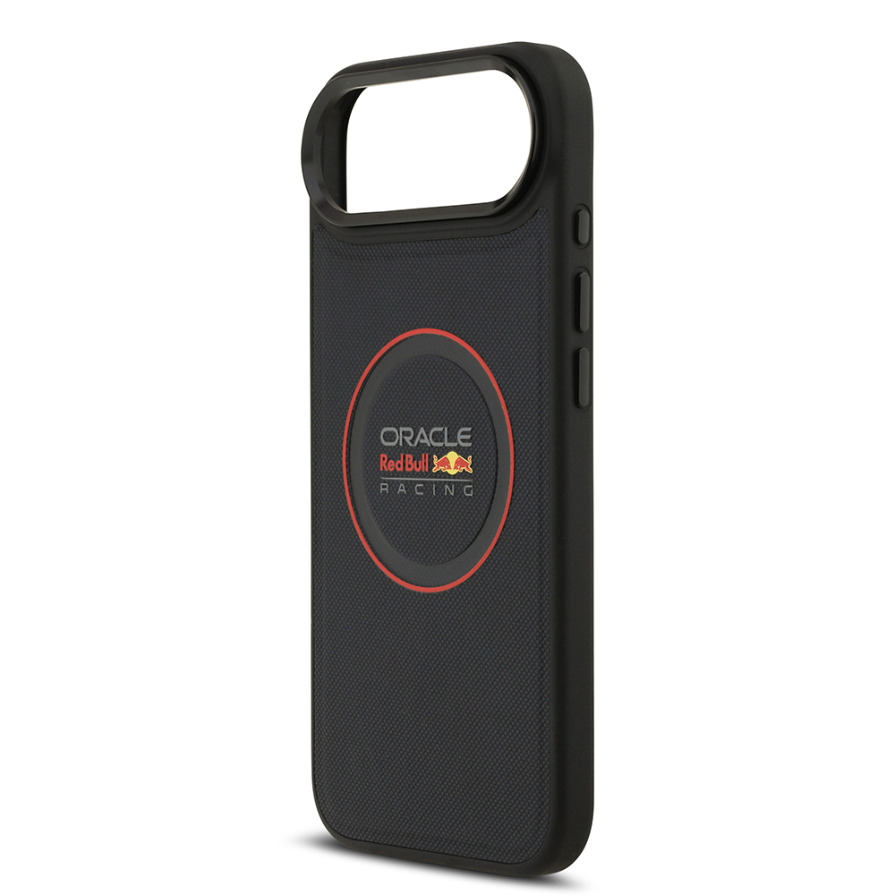 Apple iPhone 17 Air Uyumlu Kılıf Redbull Orjinal Lisanslı M-safe Şarj Özellikli Kırmızı Halka ve Logo Kabartmalı PU Deri Kapak - 6