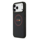 Apple iPhone 17 Pro Max Uyumlu Kılıf Redbull Orjinal Lisanslı M-safe Şarj Özellikli Kırmızı Halka ve Logo Kabartmalı PU Deri Kapak - 2