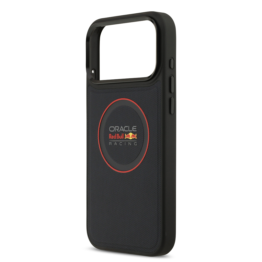 Apple iPhone 17 Pro Max Uyumlu Kılıf Redbull Orjinal Lisanslı M-safe Şarj Özellikli Kırmızı Halka ve Logo Kabartmalı PU Deri Kapak - 6