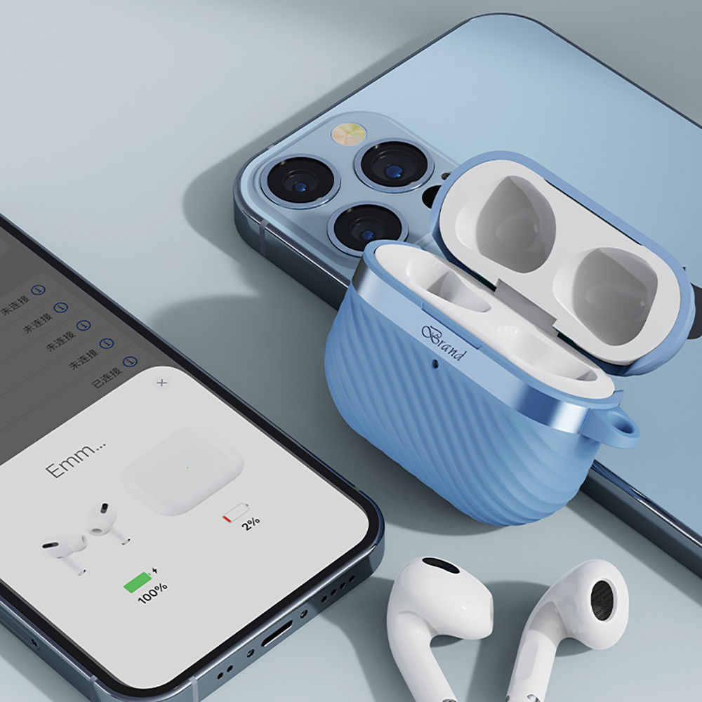Apple AirPods 3. Nesil Kılıf M-Safe Şarj Özellikli Mutural Jiguang Serisi Silikon Kapak - 3