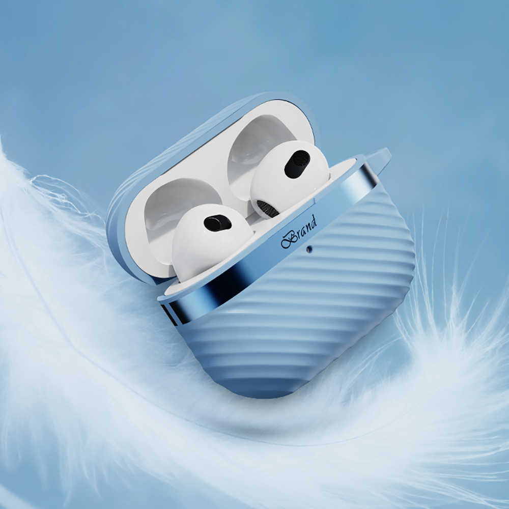 Apple AirPods 3. Nesil Kılıf M-Safe Şarj Özellikli Mutural Jiguang Serisi Silikon Kapak - 4