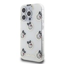 Apple iPhone 15 Pro Uyumlu Kılıf Hello Kitty Orjinal Lisanslı Elektroplating Kaplama Kabarcık Baskılı Kapak