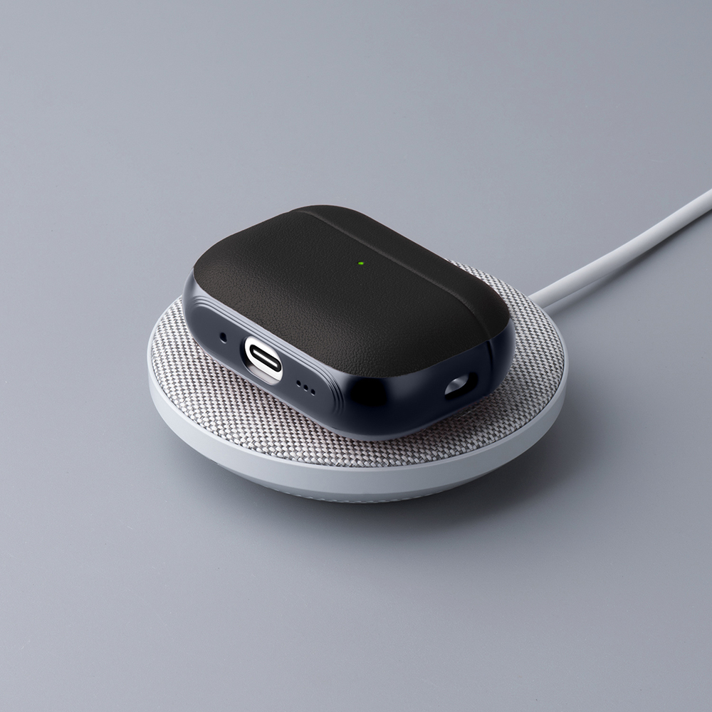 Apple AirPods Pro 3 Uyumlu Kılıf M-Safe Şarj Özellikli Mutural Poying Serisi Deri Tasarımlı Kapak - 4