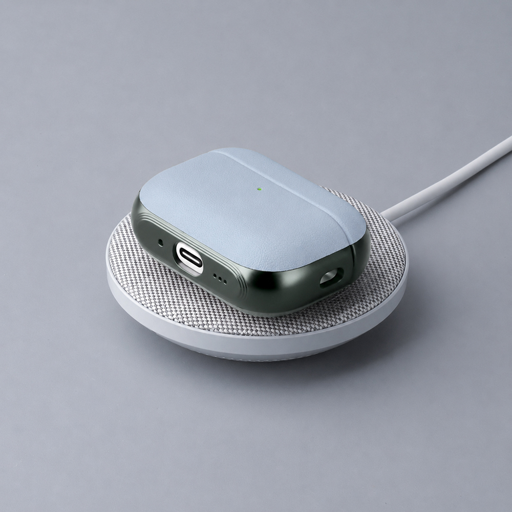 Apple AirPods Pro 3 Uyumlu Kılıf M-Safe Şarj Özellikli Mutural Poying Serisi Deri Tasarımlı Kapak - 1