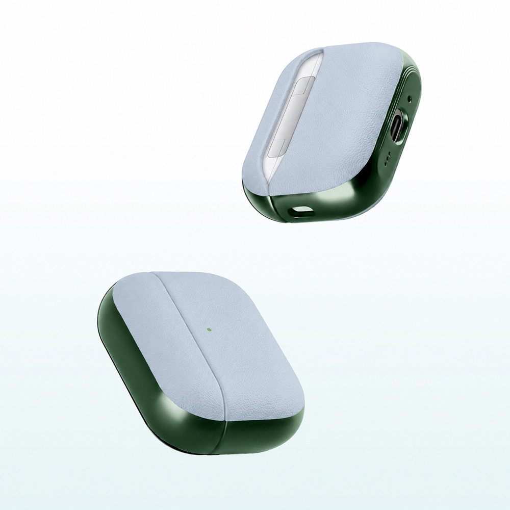 Apple AirPods Pro 3 Uyumlu Kılıf M-Safe Şarj Özellikli Mutural Poying Serisi Deri Tasarımlı Kapak - 2