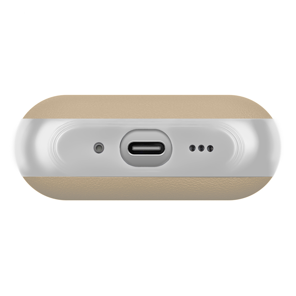 Apple AirPods Pro 3 Uyumlu Kılıf M-Safe Şarj Özellikli Mutural Poying Serisi Deri Tasarımlı Kapak - 2