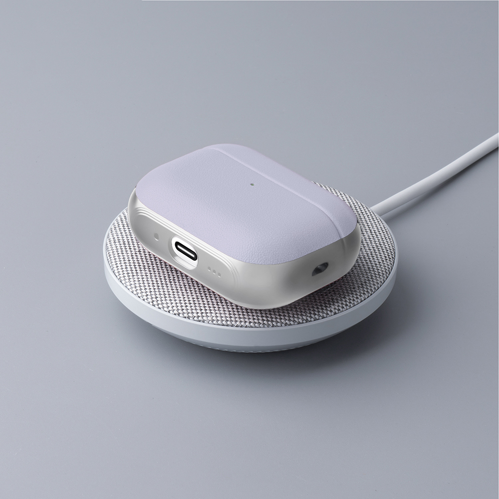 Apple AirPods Pro 3 Uyumlu Kılıf M-Safe Şarj Özellikli Mutural Poying Serisi Deri Tasarımlı Kapak - 4