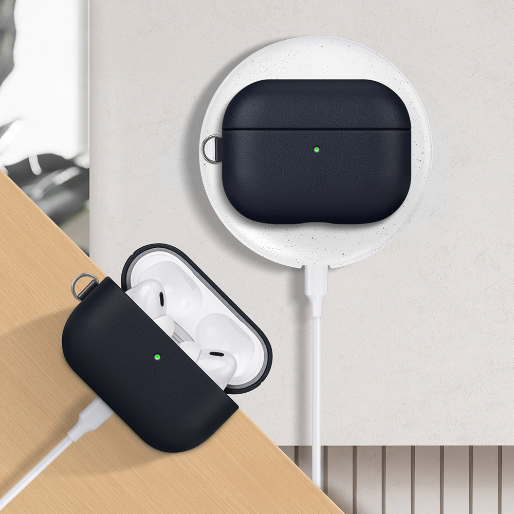 Apple AirPods Pro 3 Uyumlu Kılıf M-Safe Şarj Özellikli Mutural Yahu Serisi Deri Tasarımlı Kapak - 1
