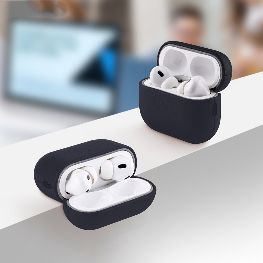 Apple AirPods Pro 3 Uyumlu Kılıf M-Safe Şarj Özellikli Mutural Yahu Serisi Deri Tasarımlı Kapak - 2