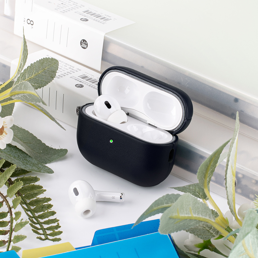Apple AirPods Pro 3 Uyumlu Kılıf M-Safe Şarj Özellikli Mutural Yahu Serisi Deri Tasarımlı Kapak - 4