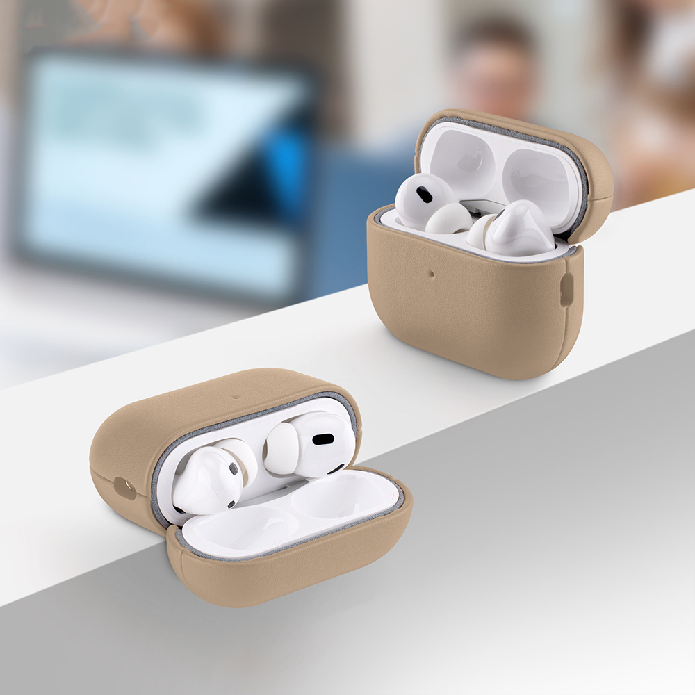 Apple AirPods Pro 3 Uyumlu Kılıf M-Safe Şarj Özellikli Mutural Yahu Serisi Deri Tasarımlı Kapak - 2