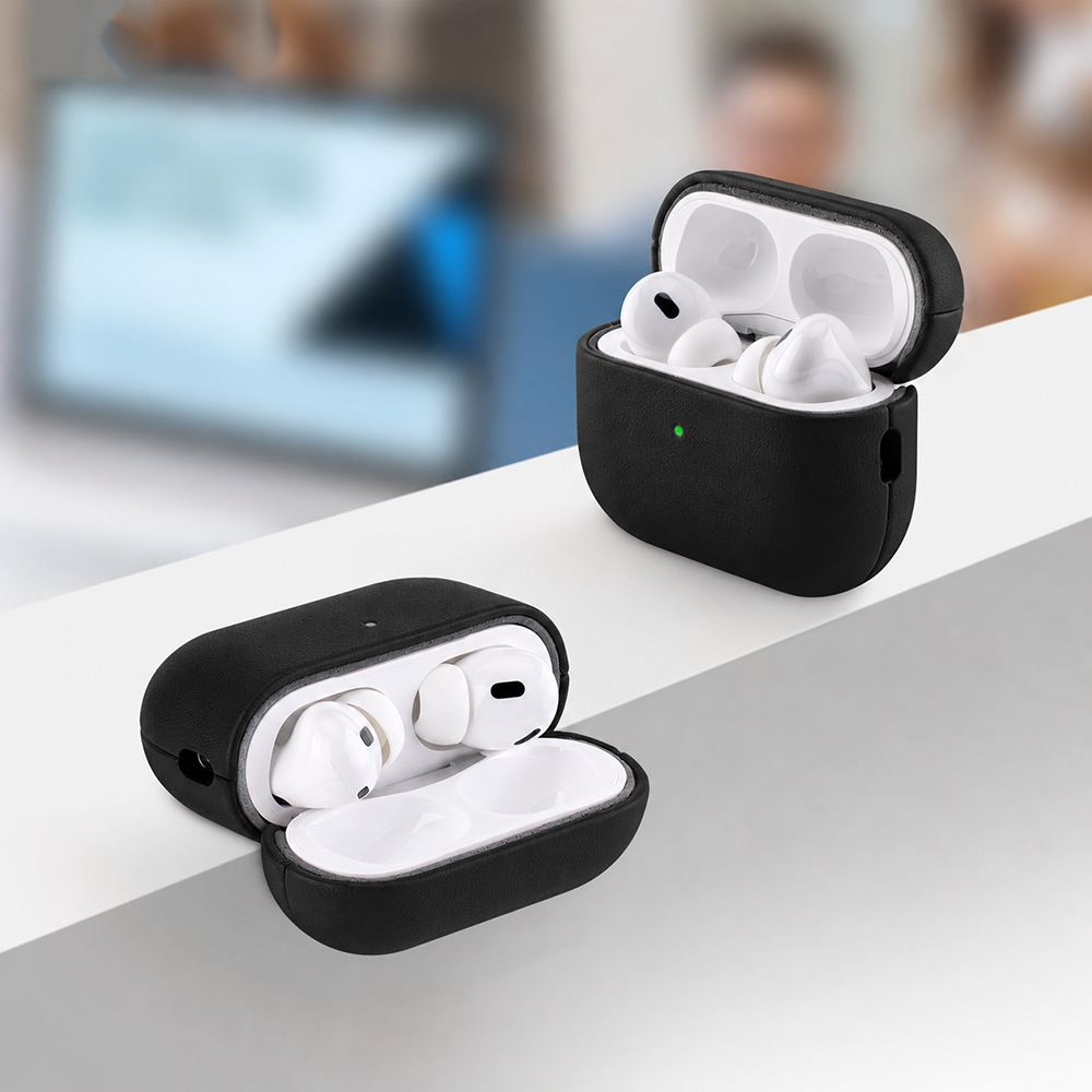 Apple AirPods Pro 3 Uyumlu Kılıf M-Safe Şarj Özellikli Mutural Yahu Serisi Deri Tasarımlı Kapak - 3