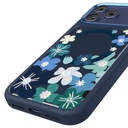 Apple iPhone 17 Pro Uyumlu Kılıf M-safe Şarj Özellikli Çiçek Tasarımlı Mutural Flower Serisi Kapak - 5