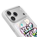 Apple iPhone 17 Pro Uyumlu Kılıf M-safe Şarj Özellikli 3D Baskılı Tasarım Mutural Graffiti Serisi Kapak - 3