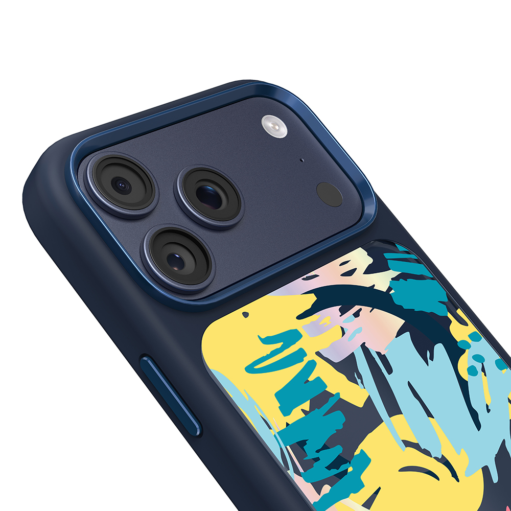 Apple iPhone 17 Pro Uyumlu Kılıf M-safe Şarj Özellikli 3D Baskılı Tasarım Mutural Graffiti Serisi Kapak - 3