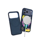 Apple iPhone 17 Pro Uyumlu Kılıf M-safe Şarj Özellikli 3D Baskılı Tasarım Mutural Graffiti Serisi Kapak - 6