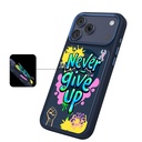Apple iPhone 17 Pro Uyumlu Kılıf M-safe Şarj Özellikli 3D Baskılı Tasarım Mutural Graffiti Serisi Kapak - 7