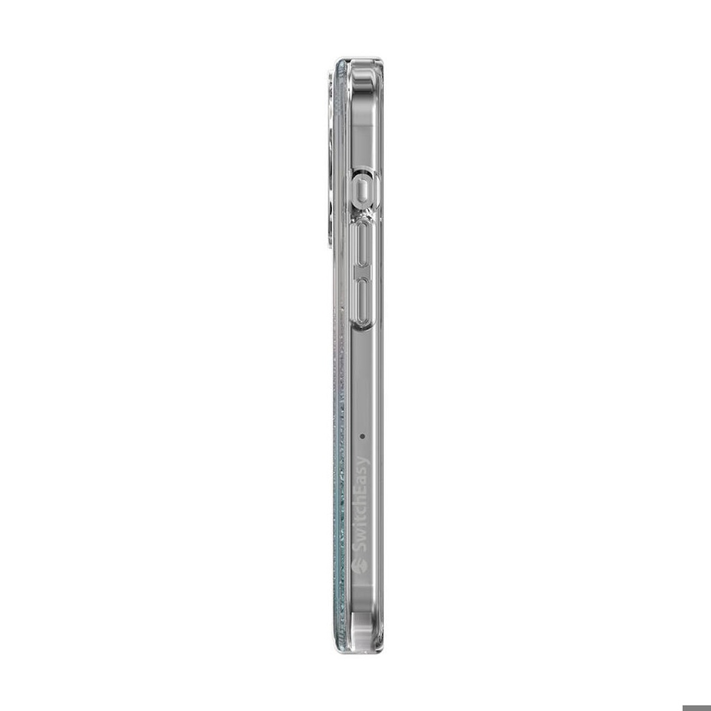 Apple iPhone 15 Pro Uyumlu Kılıf Magsafe Şarj Özellikli Parlayan Simli Şeffaf Lisanslı Switcheasy Starfield-M Kapak