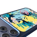 Apple iPhone 17 Pro Max Uyumlu Kılıf M-safe Şarj Özellikli 3D Baskılı Tasarım Mutural Graffiti Serisi Kapak - 7
